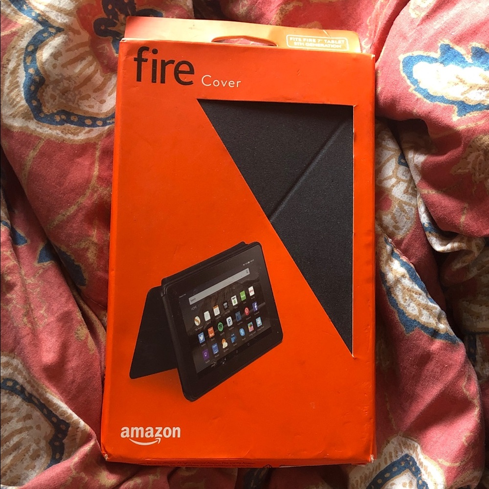 Amazon Fire Tablet Cover - Orange and Black